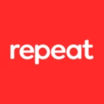 repeat: ultimate food app android application logo